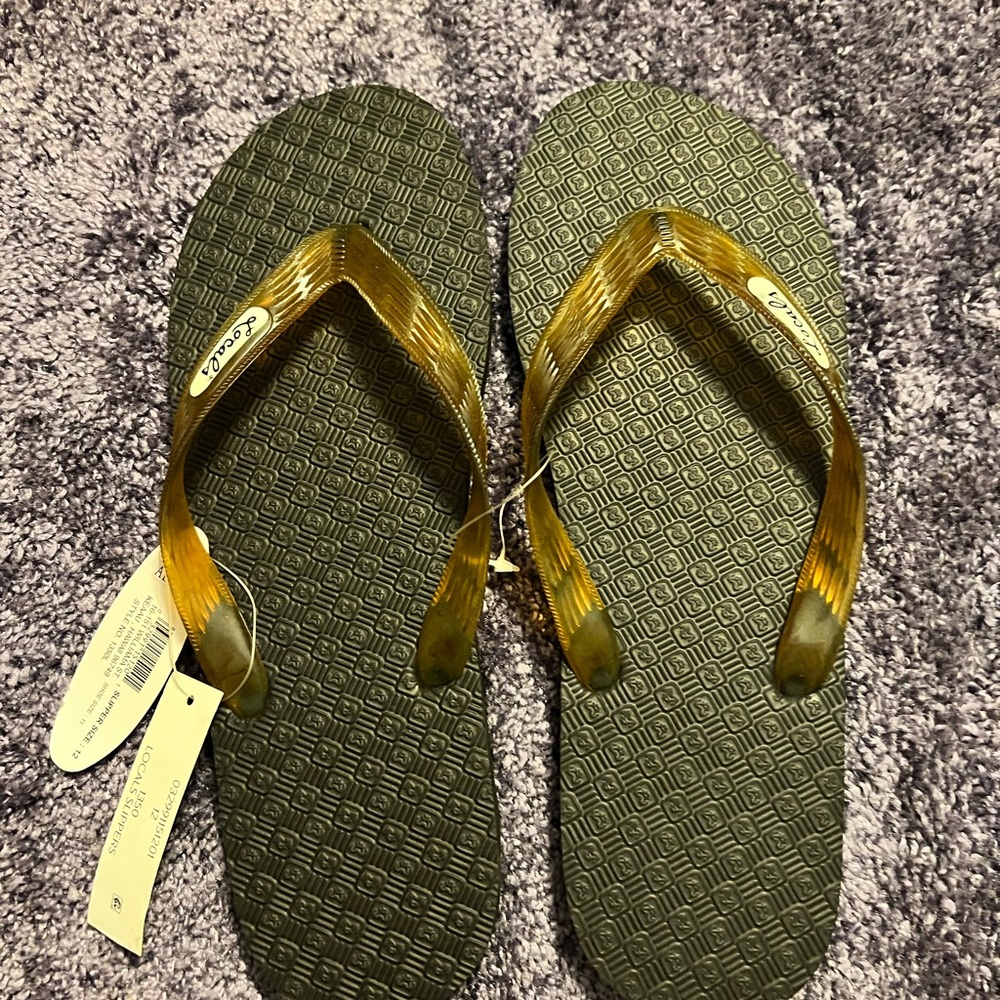 LOCALS 2 Pairs- Flip Flops fr Hawaiian Islands-Men 12-New